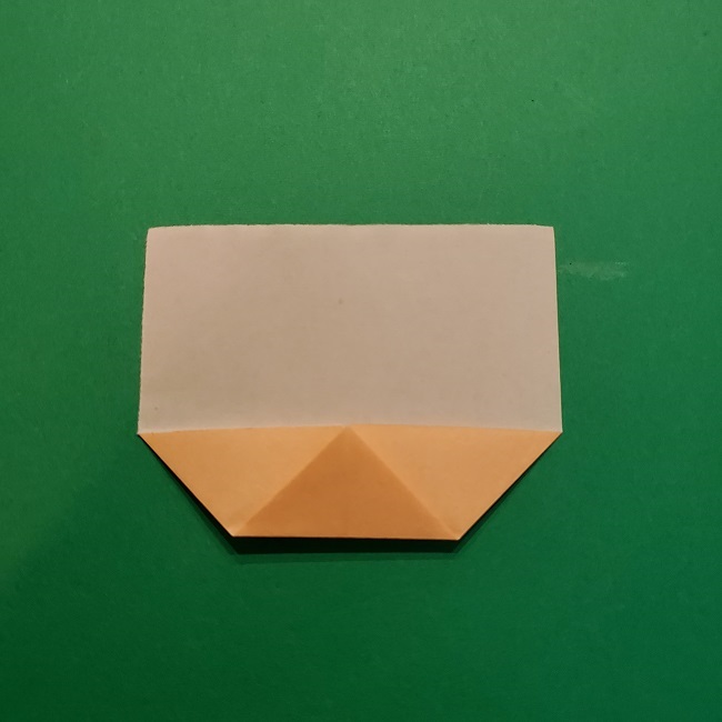 ポニョの折り紙 簡単な作り方折り方１顔 (5)