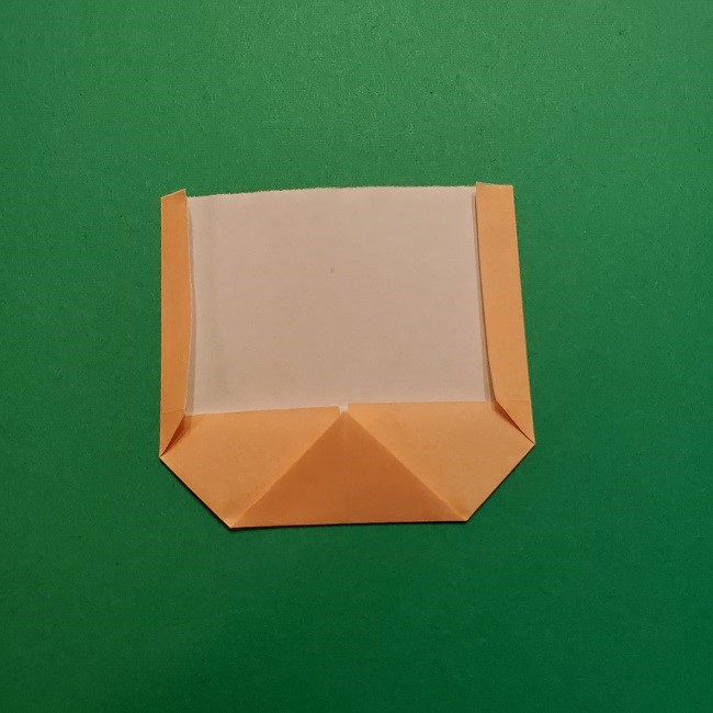 ポニョの折り紙 簡単な作り方折り方１顔 (6)