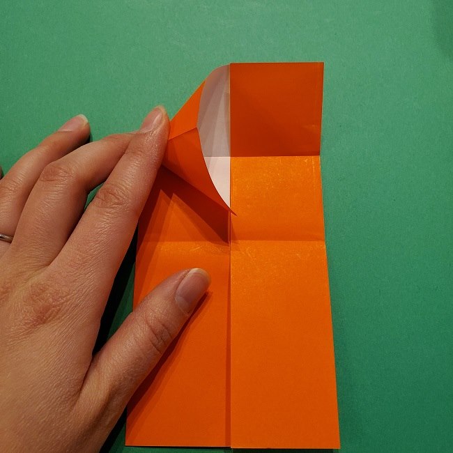 ポニョの折り紙 簡単な作り方折り方２髪 (10)
