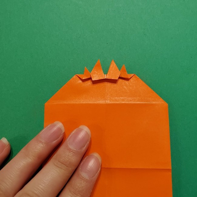 ポニョの折り紙 簡単な作り方折り方２髪 (16)
