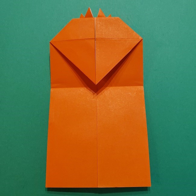 ポニョの折り紙 簡単な作り方折り方２髪 (17)