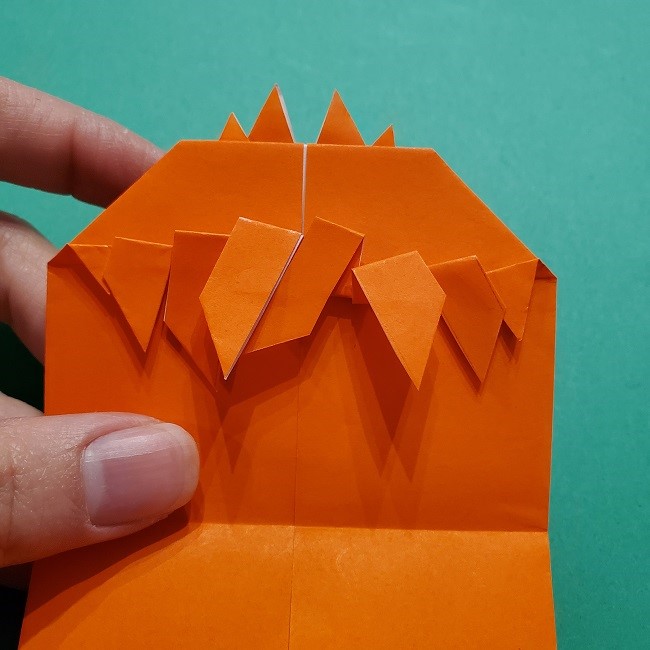 ポニョの折り紙 簡単な作り方折り方２髪 (20)