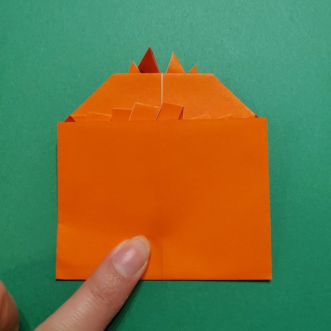 ポニョの折り紙 簡単な作り方折り方２髪 (22)