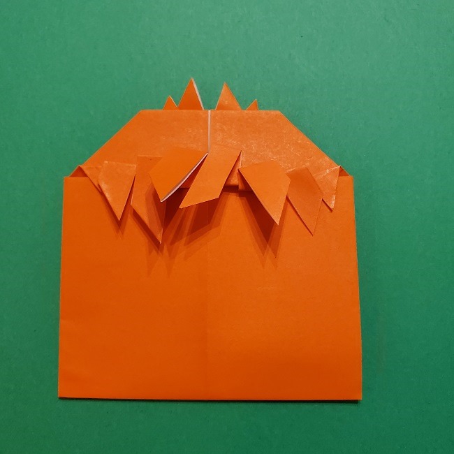 ポニョの折り紙 簡単な作り方折り方２髪 (23)