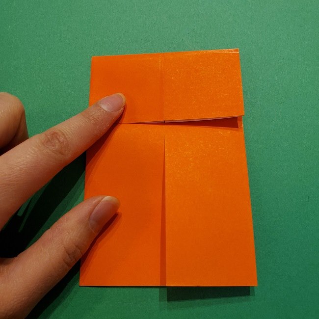 ポニョの折り紙 簡単な作り方折り方２髪 (8)
