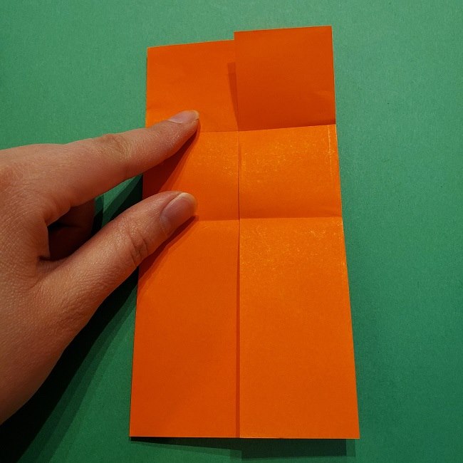 ポニョの折り紙 簡単な作り方折り方２髪 (9)