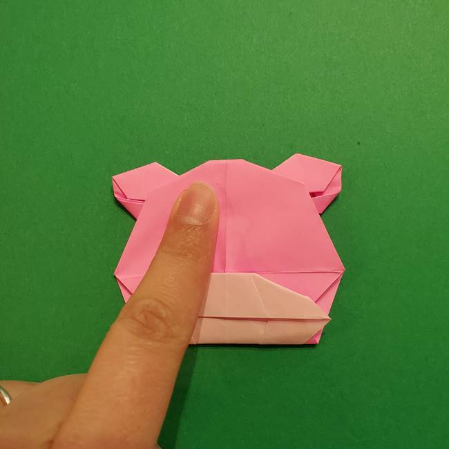 ヤドンの折り紙の折り方・作り方(51)