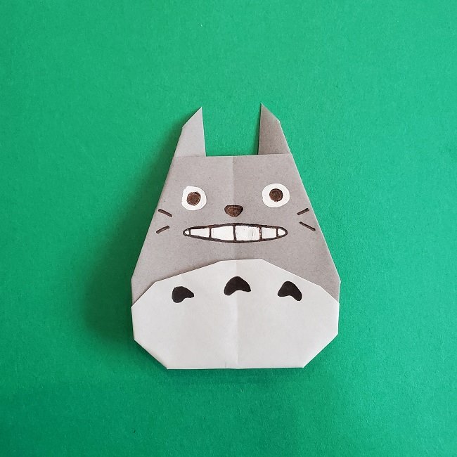 折り紙 簡単かわいいトトロの折り方作り方 (18)