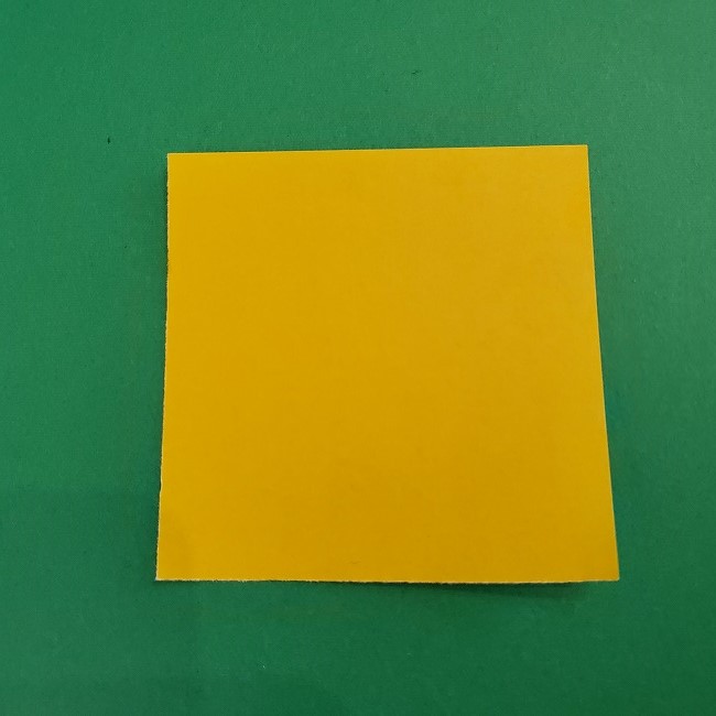 折り紙 菜の花(立体)の折り方作り方1花 (1)