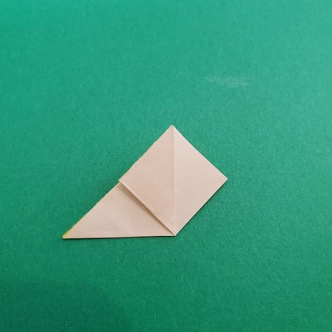 折り紙 菜の花(立体)の折り方作り方1花 (10)