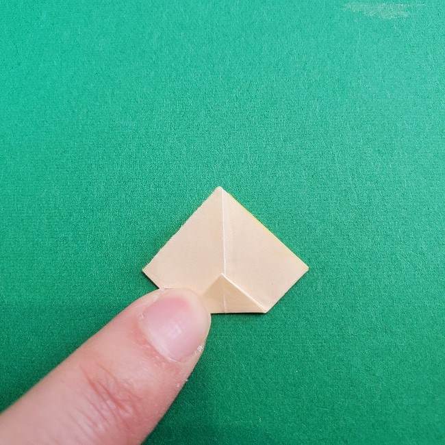 折り紙 菜の花(立体)の折り方作り方1花 (14)