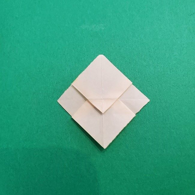 折り紙 菜の花(立体)の折り方作り方1花 (18)