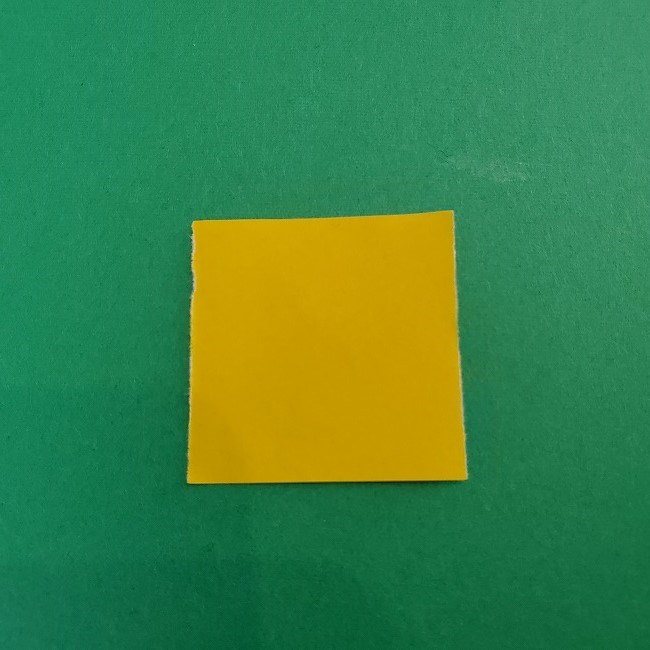 折り紙 菜の花(立体)の折り方作り方1花 (6)