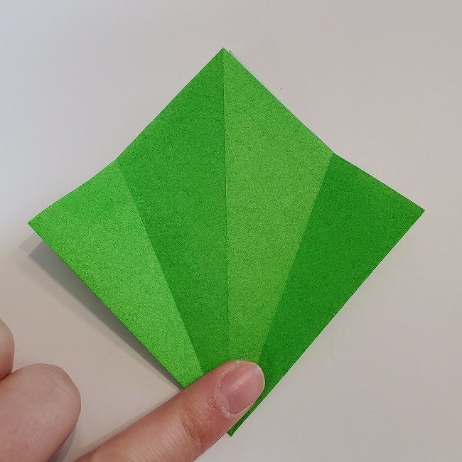 折り紙 菜の花(立体)の折り方作り方2土台 (12)