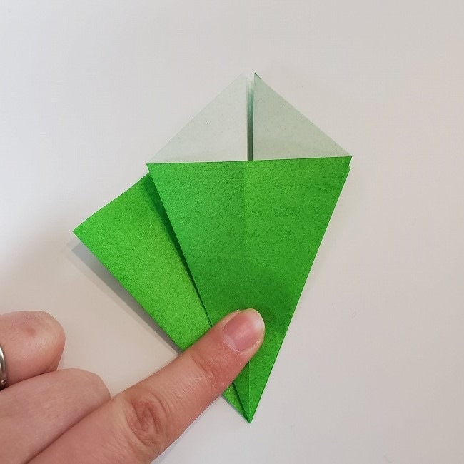 折り紙 菜の花(立体)の折り方作り方2土台 (15)