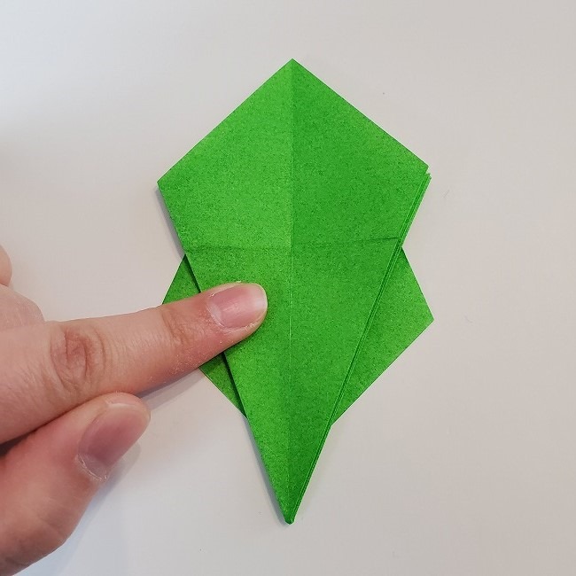 折り紙 菜の花(立体)の折り方作り方2土台 (28)