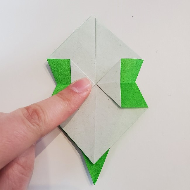 折り紙 菜の花(立体)の折り方作り方2土台 (31)