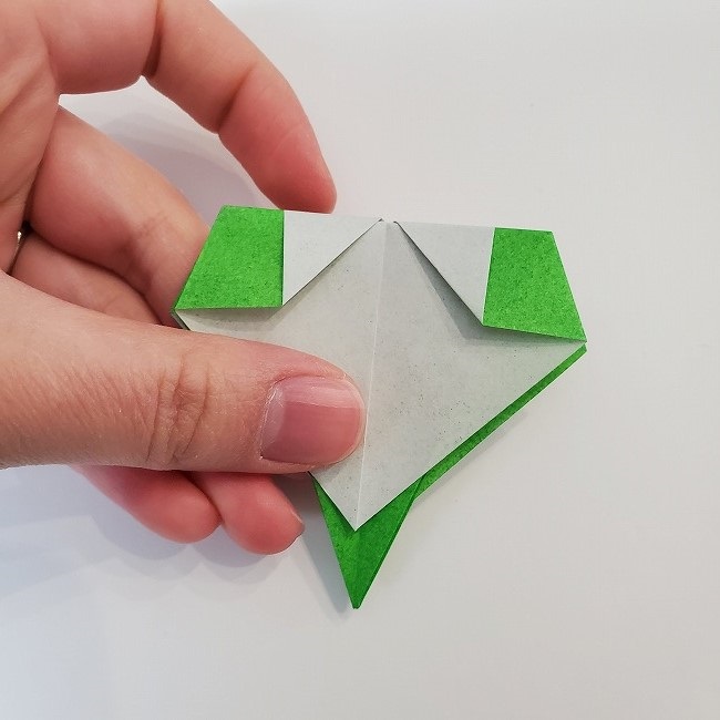 折り紙 菜の花(立体)の折り方作り方2土台 (34)