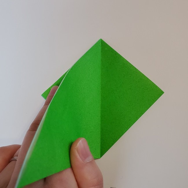 折り紙 菜の花(立体)の折り方作り方2土台 (7)