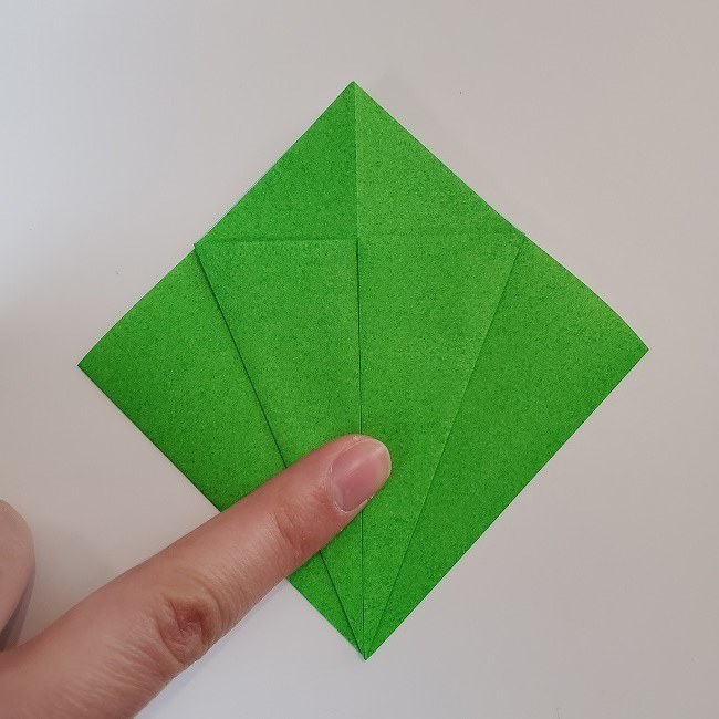 折り紙 菜の花(立体)の折り方作り方2土台 (9)