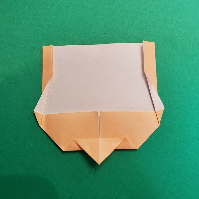 折り紙 魔女の宅急便『キキ』折り方作り方１顔 (8)