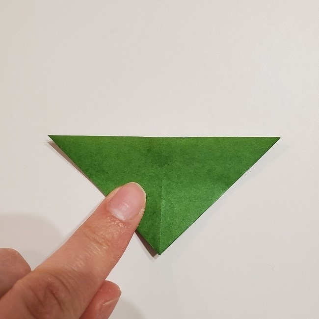 折り紙のクローバー(4枚ver)＊折り方・作り方1葉っぱ (10)