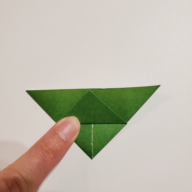 折り紙のクローバー(4枚ver)＊折り方・作り方1葉っぱ (11)