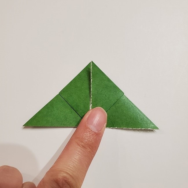 折り紙のクローバー(4枚ver)＊折り方・作り方1葉っぱ (12)