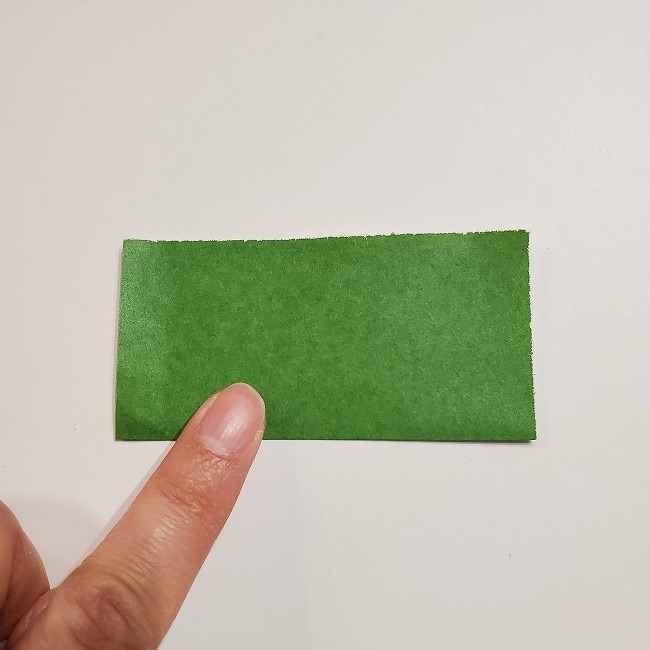 折り紙のクローバー(4枚ver)＊折り方・作り方1葉っぱ (2)