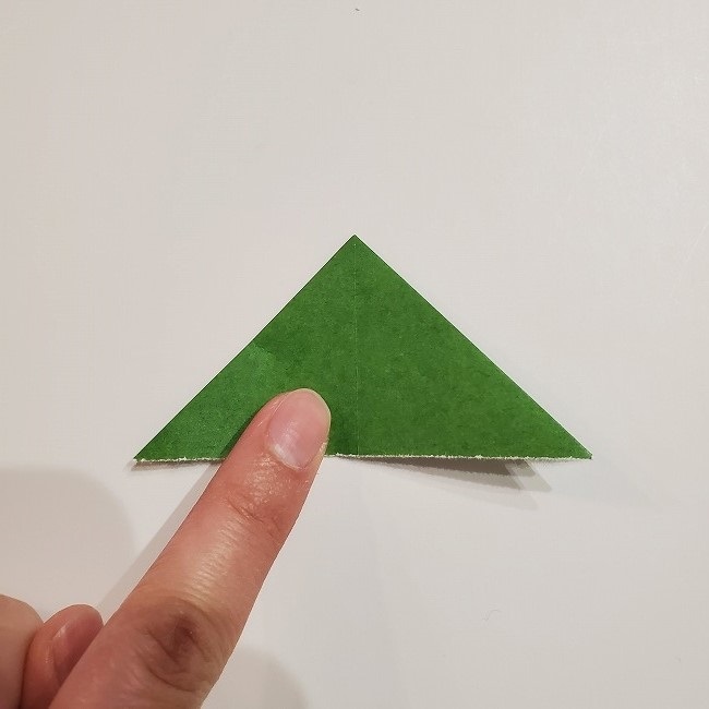 折り紙のクローバー(4枚ver)＊折り方・作り方1葉っぱ (8)