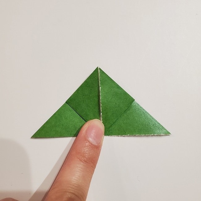 折り紙のクローバー(4枚ver)＊折り方・作り方1葉っぱ (9)