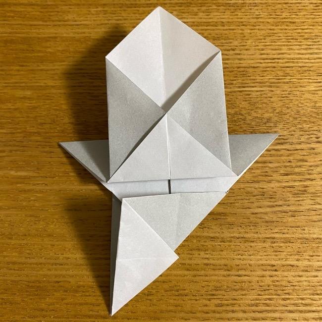 折り紙のフクロウはリアルでかわいい♪折り方作り方 (21)