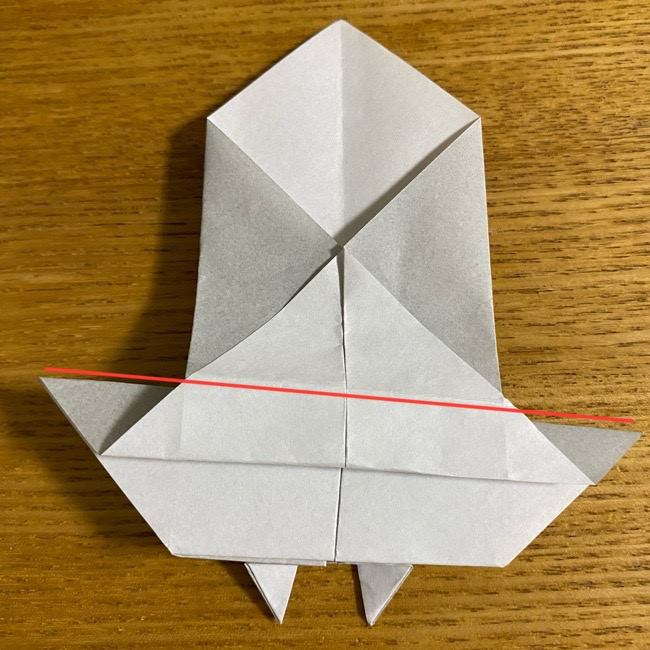 折り紙のフクロウはリアルでかわいい♪折り方作り方 (31)