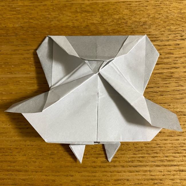 折り紙のフクロウはリアルでかわいい♪折り方作り方 (47)