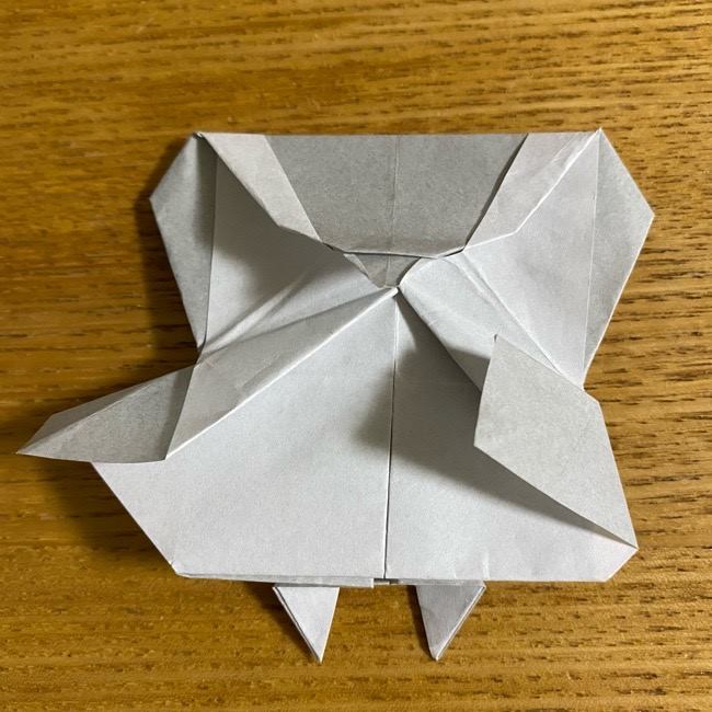 折り紙のフクロウはリアルでかわいい♪折り方作り方 (49)