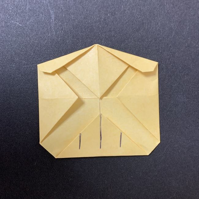 折り紙イーブイの作り方折り方 (7)