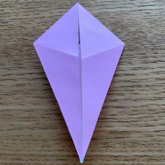 桜の折り紙 切らないで立体的につくる折り方作り方 (10)