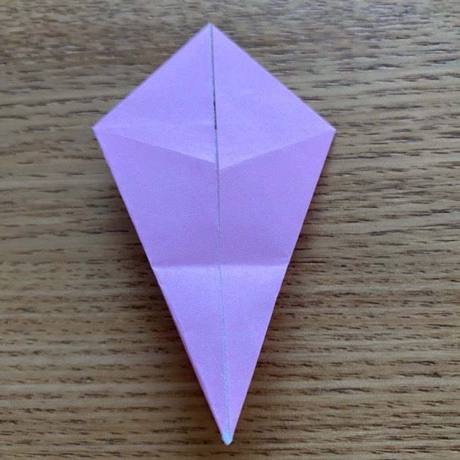 桜の折り紙 切らないで立体的につくる折り方作り方 (12)