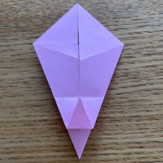桜の折り紙 切らないで立体的で簡単な折り方作り方14