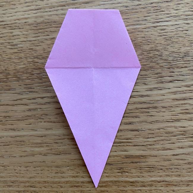 桜の折り紙 切らないで立体的につくる折り方作り方 (15)