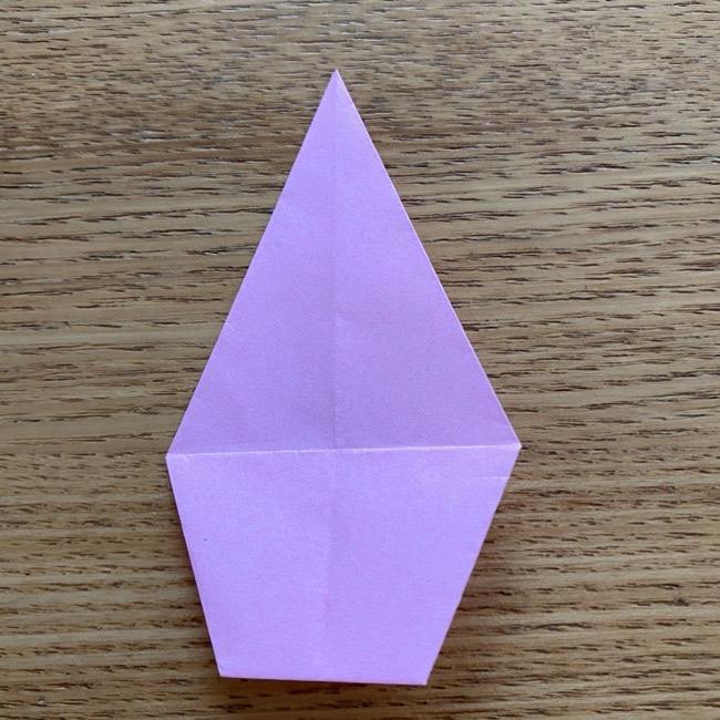 桜の折り紙 切らないで立体的につくる折り方作り方 (16)