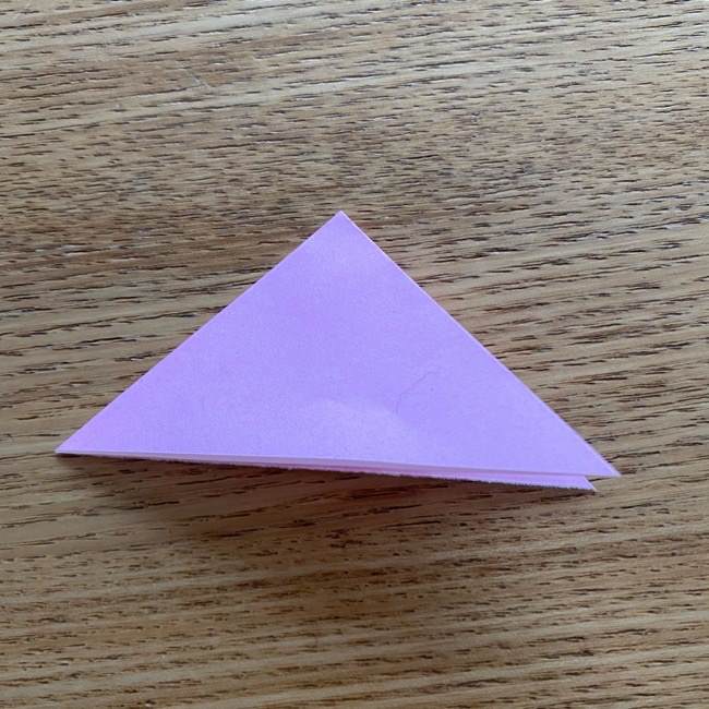 桜の折り紙 切らないで立体的につくる折り方作り方 (2)