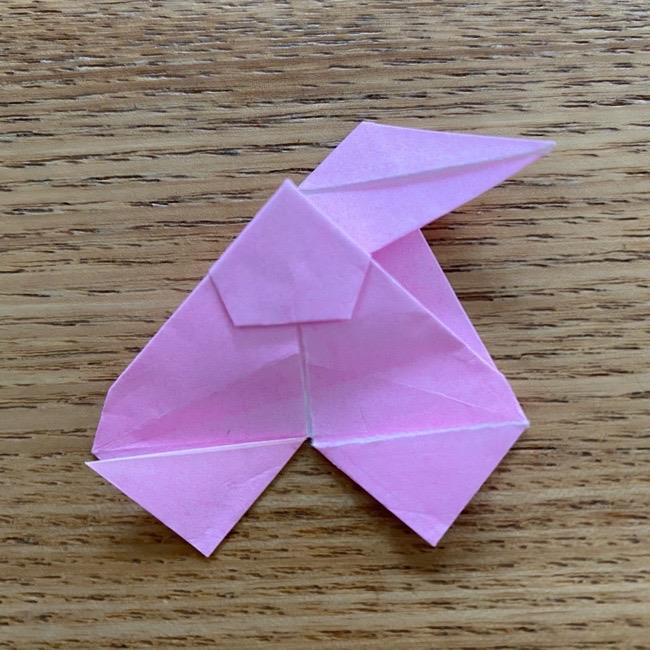 桜の折り紙 切らないで立体的につくる折り方作り方 (29)