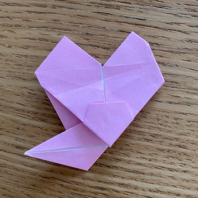 桜の折り紙 切らないで立体的につくる折り方作り方 (39)