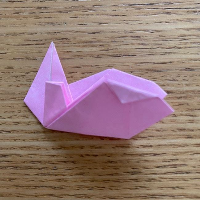 桜の折り紙 切らないで立体的で簡単な折り方作り方52