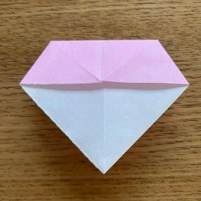 桜の折り紙 切らないで立体的で簡単な折り方作り方7