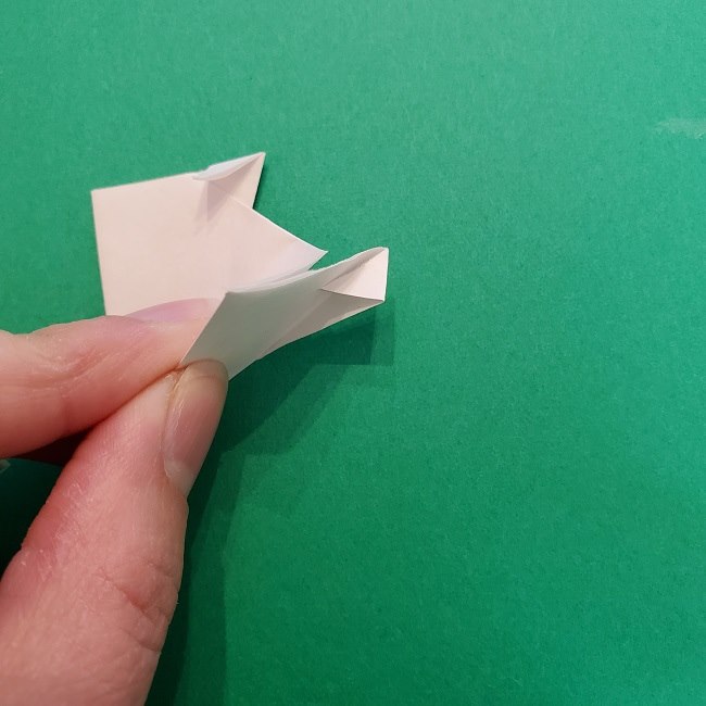 真菰のお面の折り紙 折り方 (8)
