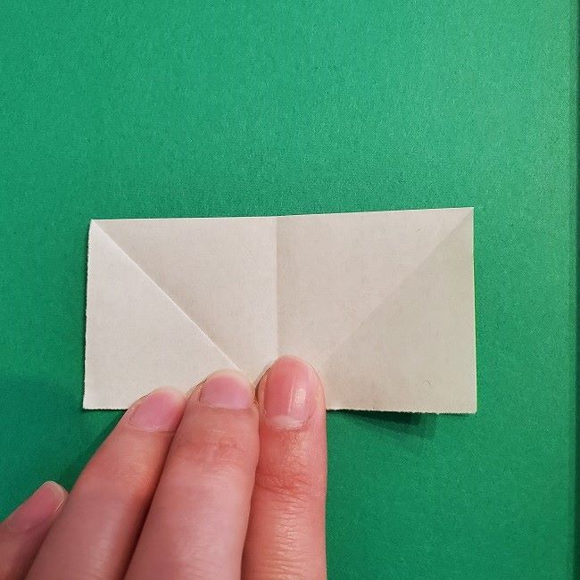 菜の花の折り紙 葉っぱの作り方・折り方 (9)