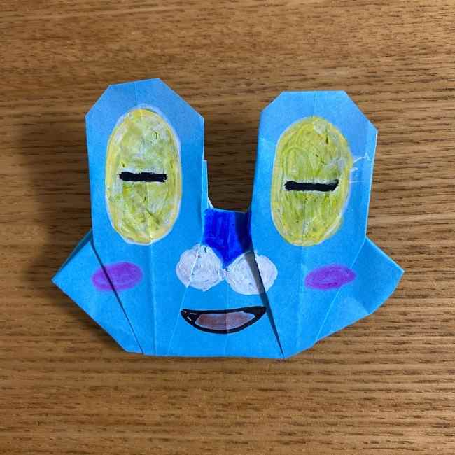 ポケモンの折り紙ケロマツの簡単な折り方作り方 カエルみたいなポケットモンスター 子供と楽しむ折り紙 工作