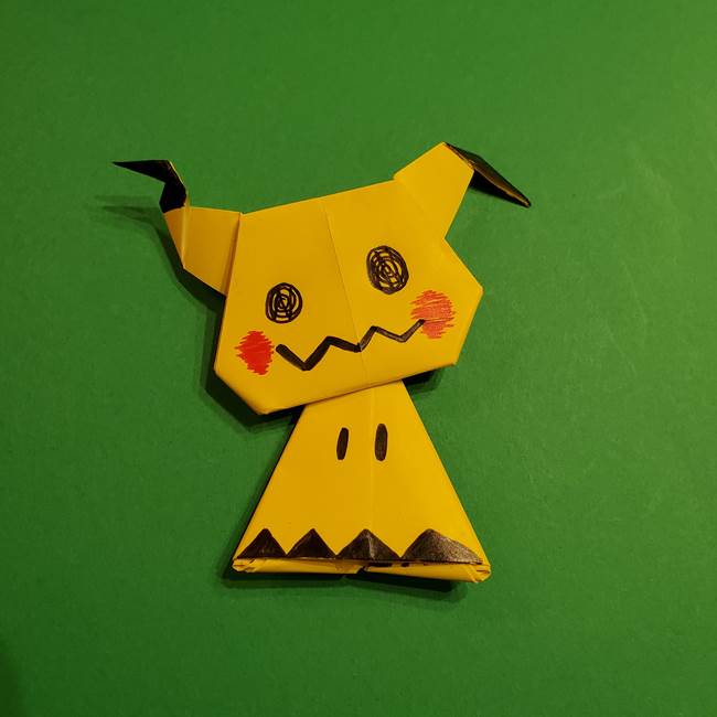 ミミッキュの折り紙の折り方 ポケモンのかわいいキャラクターの作り方 子供と楽しむ折り紙 工作